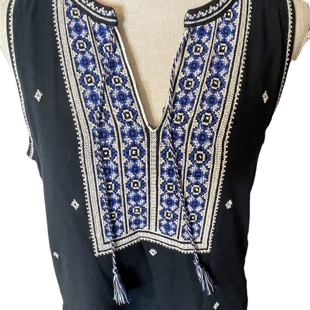 Madewell Embroidered Suncoast Dress in Navy Blue - Picture 10 of 17